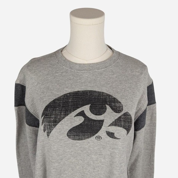 Colosseum Iowa Hawkeyes Waffle Knit Long Sleeve Shirt – Size Large - Picture 6 of 8